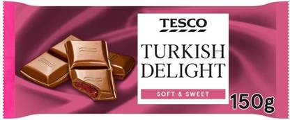Tesco Turkish Delight Soft & Sweet Chocolate (Imported) Bars