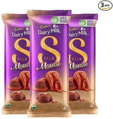 Cadbury Dairy Milk Silk Mousse Chocolate Bar Bars