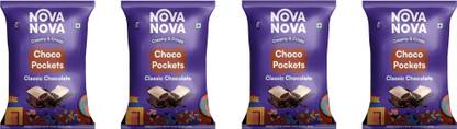 Nova nova Choco Pockets Pack of 4 - Classic Chocolate Wafer Bites