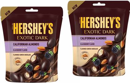 HERSHEY'S Exotic Dark Californian Almonds Sprinkled with BlackBerry Flavor Truffles