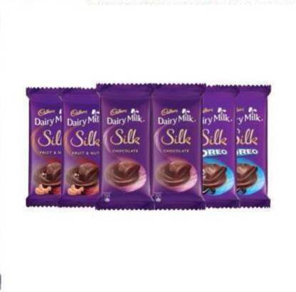Cadbury DAIRY MILK SILK, OREO , FRUIT NUT Bars