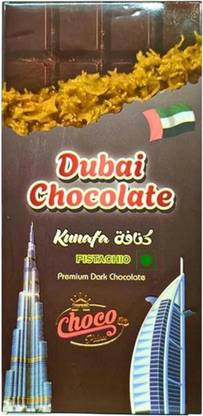 kunafa Dubai Pistachio Choco Chocolate Bars