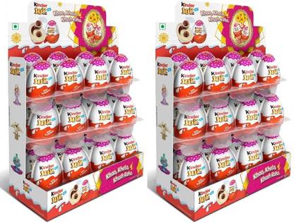Kinder JOY Milk Chocolates for Girls (24 Pcs x 20g) each x Pack of 2 Truffles