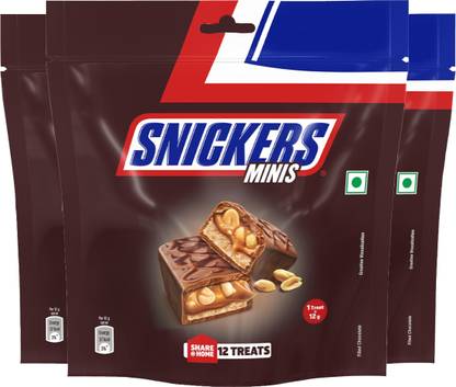 SNICKERS Minis, Loaded with Nougat & Caramel, Chocolate Pack Bars