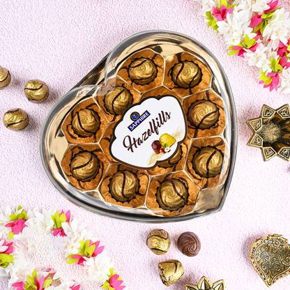 Sapphire Hazelfills - Milk Choco with Hazelnut Flavored Cream T12 Truffles