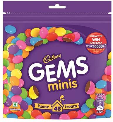 Cadbury Gems Chocolate Home Treats Bars