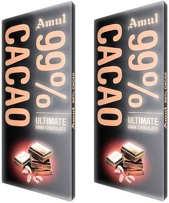 Amul 99% CACAO ULTIMATE DARK CHOCO WITH LOTS OF COCOA Bars