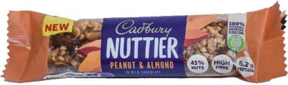 Cadbury Nuttier Peanut & Almond - Milk Chocolate, 40gm Bars
