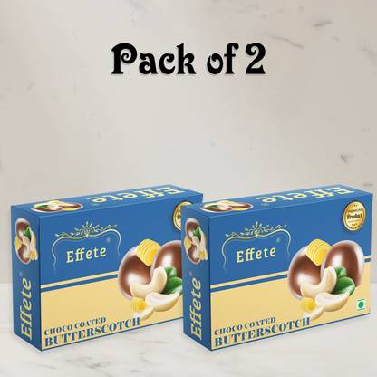 Effete Choco Coated Butterscotch chocolate Box (32gm),Pack of 2 Truffles