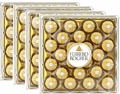 FERRERO ROCHER Premium Chocolates 24 Pieces Each, Bites