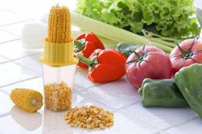 Toxicfashion Corn Peeler Corn Stripper with Container Kernel/Cutter Corn Chopper Corn Scraper