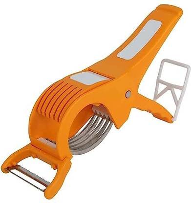 DMK 2 in 1 Vegetable & Fruit Multi Cutter & Peeler (Orange),Veg Cutter Vegetable Chopper