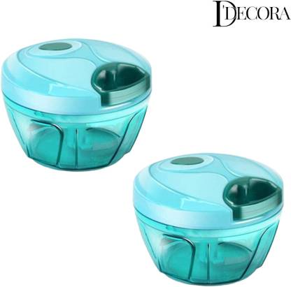 DDecora 450 ML Chopper combo with stainless steel Powerful Blade , New Handy Chopper Vegetable & Fruit Chopper