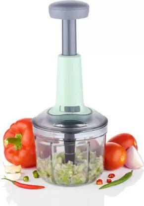 VEKSOR by Veksor Chopper, Onion Cutter, Onion Chopper, Vegetable Chopper (Teal, 900ml. 4 Blades) Vegetable & Fruit Chopper