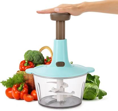 Excellent by YOUONE Steel Large Manual Hand - Press Chop Fruit, Mixer Cutter to Cut| 1000 ml Vegetable & Fruit Chopper
