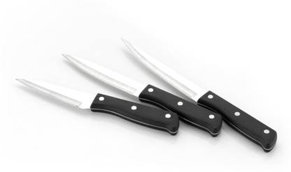 FIT 4 CHEF 3 Pc Stainless Steel Knife Set 7", 8", 9" - Rivet Knife Set For Kitchen with Stainless Steel Blade (3 Pcs Set)