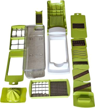 NETMAX ® 15 in 1 Interchangable Blades & Inbuilt Storage Vegetable & Fruit Grater & Slicer