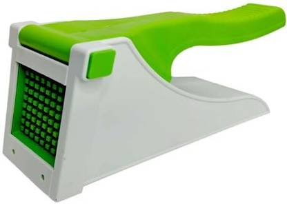 IMPHI Plastic Chipser Cutter pack of 1 Red, Blue, Green Potato Slicer