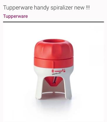 TUPPERWARE by tupperware Handy Spiralizer Turns Vegetables into Veggie Spaghetti - Easy to Use Compact Vegetable Chopper