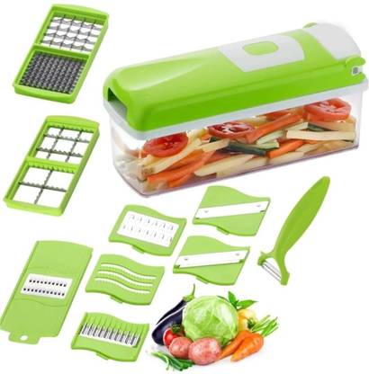 prathana by NA 13 IN 1 NICER DICER GREEN Vegetable & Fruit Chopper