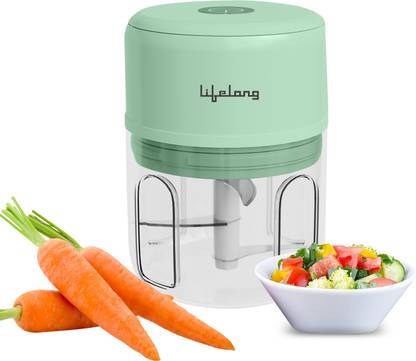 Lifelong USB Rechargeable LLWC04 Electric Vegetable Chopper (1N Electric Chopper, 1N USB Cable, 1N User Manual cum Warranty Card) Lifelong USB Rechargeable LLWC04 Electric Vegetable Chopper (1N Electric Chopper, 1N USB Cable, 1N User Manual cum Warranty Card)