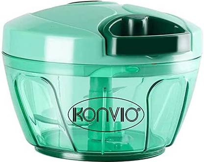KONVIO Mini Handy and Compact Chopper with 3 Blades (400 ml) Vegetable Chopper