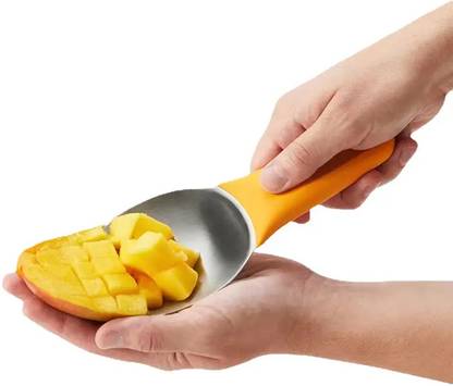 FosCadit Sturdy Mango Slicer, Peeler and Pit Remover Tool, Fruit Slicer Cutter Pitter Fruit Slicer