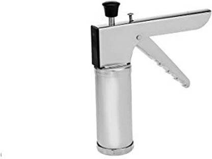 Shiv Enterprise Stainless Steel Kitchen Press Sev Chakli/Murukku/Sancha Maker Machine with 15 Different Jalis Grater