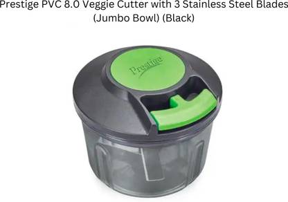 Prestige Veggie Cutter with Stainless Steel Blade and Anti Skid Base PVC8.0 Vegetable Chopper