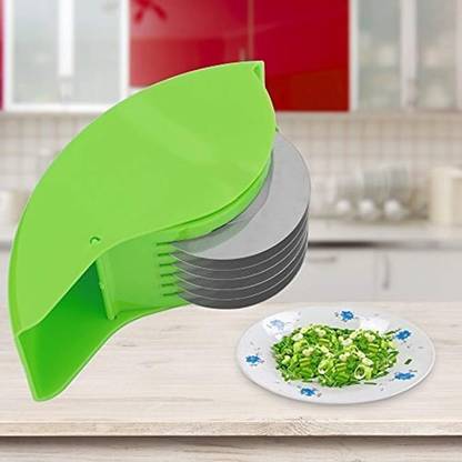 Vastra Vegetable Cutter and Chopper Hand-Powered Food Chopper Processor Roller Slicer Vegetable & Fruit Chopper