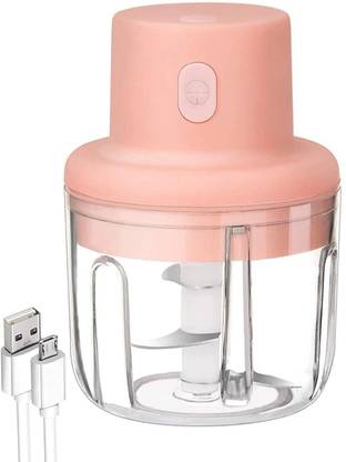 NH WORLD Electric Wireless Mini Garlic Chopper | Portable Mini Food Chopper with USB Charging | Powerful Small Food Processor Masher Blender for Baby Food, Fruits, vegetable, Meat, Nuts & more Vegetable & Fruit Chopper