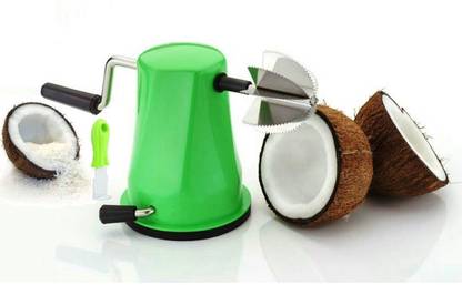 adbeni Coconut Grating for Kitchen, Vacuum Base, Rotatable Handle Coconut Scraper