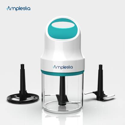 Amplesta Powerful 250W 650ml Capacity Electric Chopper with Whisker Attachment Electric Vegetable & Fruit Chopper