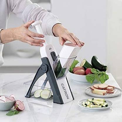 EDBIRET Mandoline Slicer with Spring Safety Holder Vegetable & Fruit Slicer