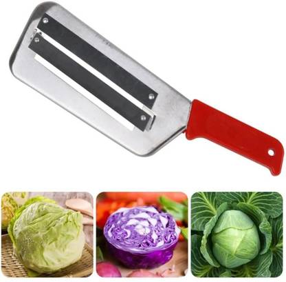 Sindhia Stainless Steel Cabbage Hand Slicer Shredder - Double Blade Vegetable Cutter Vegetable & Fruit Chopper