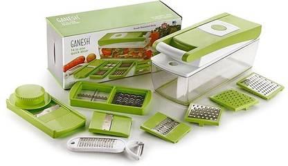 PBB Ganesh 14 in 1 Multipurpose Chopper, Cutters, Grater, Peeler, Chipser Vegetable & Fruit Chopper