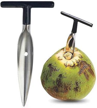 Prievado Stainless Steel Young Coconut Opener Tool, Coconut Opening Knife Coconut Chopper