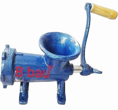 B bau ® Cast Iron Meat Mincer Manual keema Machine 12 Number Chopper