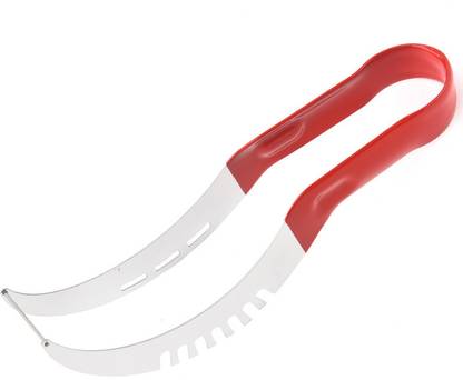 MOMISY by MOMISY Stainless Steel Fruit Cutter Tools (Red) Watermelon Grater & Slicer
