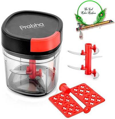 The Lord Kuber Krishna Prabha New Square Design Semi Automatic Food Chopper and Mixer Vegetable & Fruit Chopper