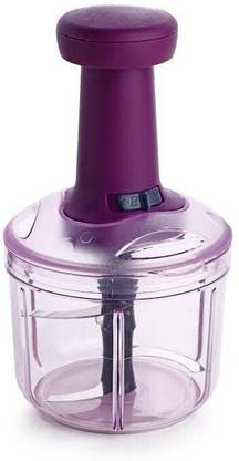 MAGICSPOON Chopper, Dry Fruit Chopper, Dry Fruit Cutter, Push Chopper (Purple, 900ml) Vegetable & Fruit Chopper