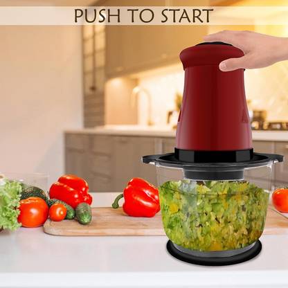 ZENSPIRE Electric Chopper with Stainless Steel Blade/Whisking blade Electric Vegetable & Fruit Chopper