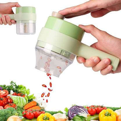 YORBAX Multifunction Portable Electric Vegetable Cutter Set Onion Dicer, Cucumber Electric Vegetable & Fruit Chopper