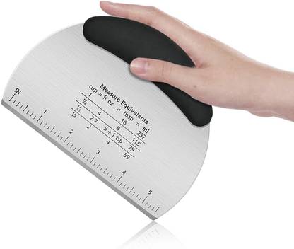 Baskety by Baskety Bench Scraper & Chopper, Pack of 1 Black Scraper