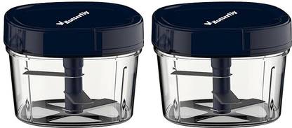Butterfly Premium Plastic Vegetable Chopper 600 ml Blue (Pack of 2) Vegetable Chopper