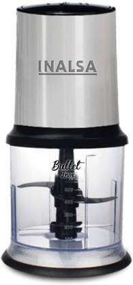Inalsa Bullet Inox 450 Watts Motor Electric Vegetable & Fruit Chopper