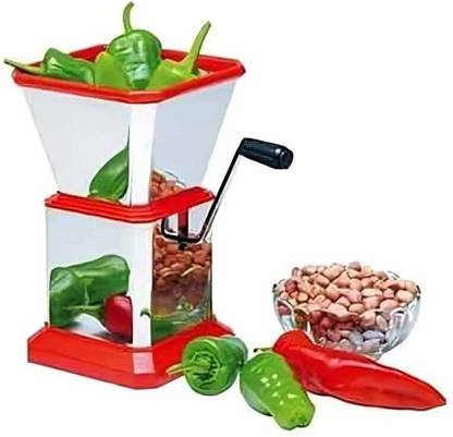Natu by NATU Multipurpose Manual Chopper & Grinder use for Peppers, Nuts, Garlic & Spices Chopper