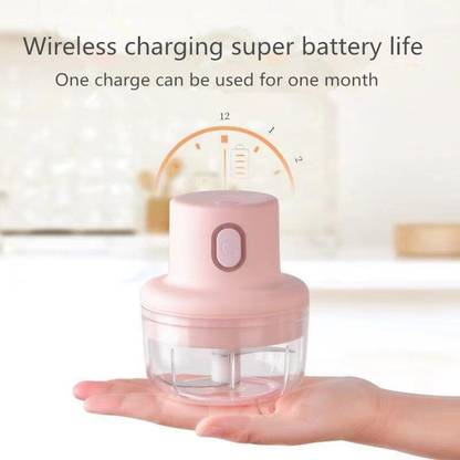 Durable Mini Food Chopper Processor Wireless Electric Garlic Mincer Portable USB Yes Vegetable & Fruit Chopper