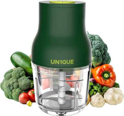 UN1QUE Automatic Electric Chopper for Kitchen | 600ML Capacity & Stainless Steel Blades Electric Vegetable & Fruit Chopper