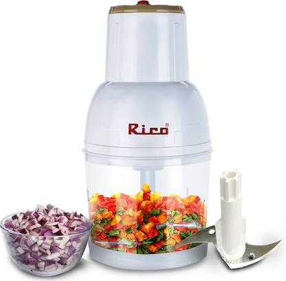 Rico CHPRO White One 400W Copper Motor Machine For Kitchen, Chopping & Whisking Blade Vegetable & Fruit Chopper